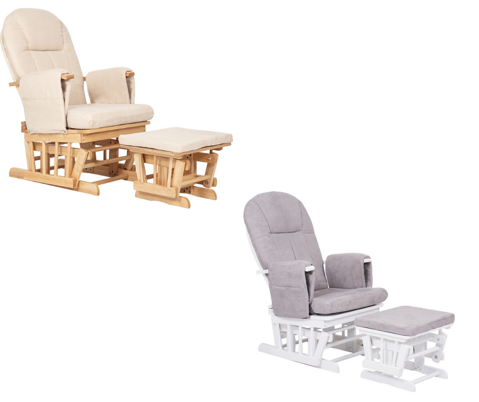 glider chair with footstool