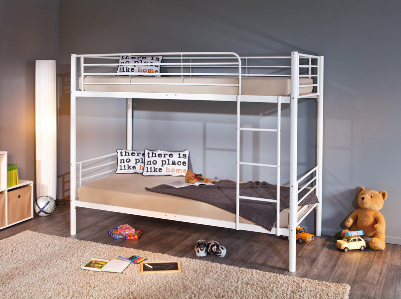 Bunk Bed Metal Hometrends Baby Kids, Bunk Bed Fall Protection