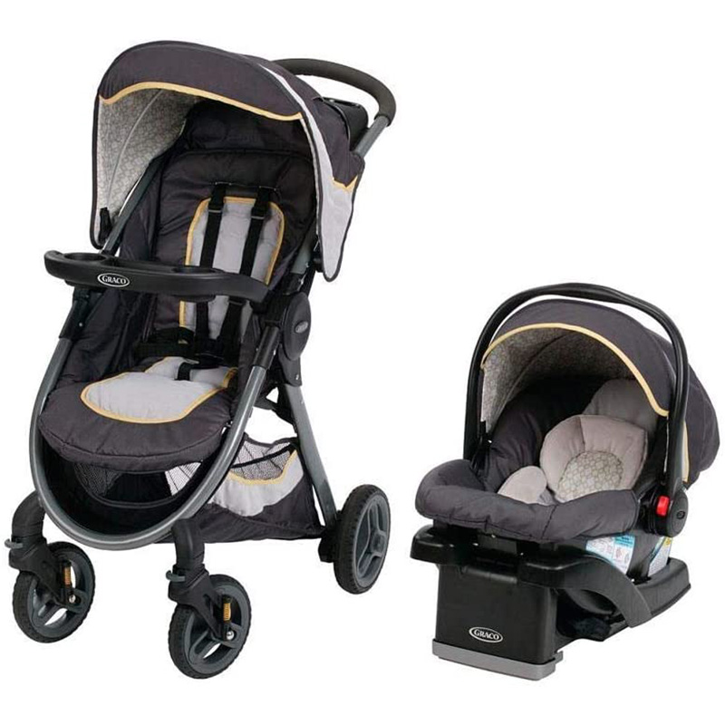 grey graco travel system